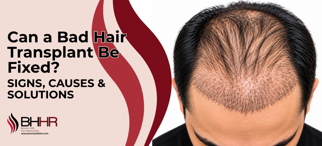 Can a Bad Hair Transplant Be Fixed?